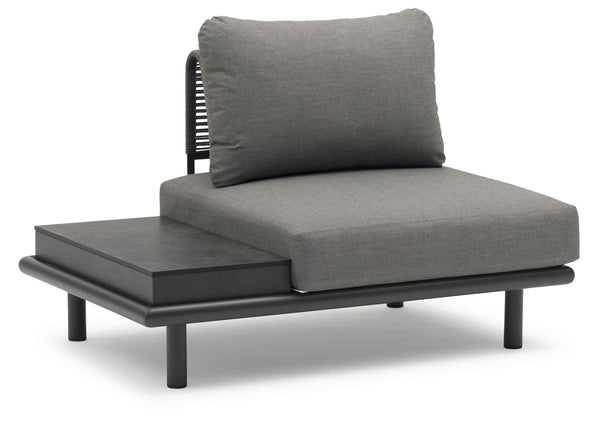 COUTURE Jardin Play Armless Chair with Side Table in Anthracite