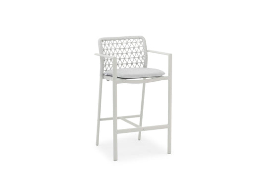 COUTURE Jardin Club Counter Stool in Light Grey