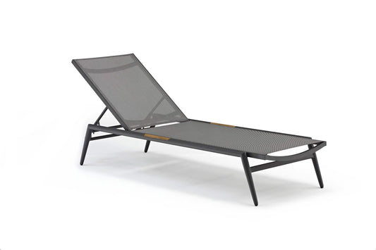 COUTURE Jardin Polo Chaise Lounge in Anthracite