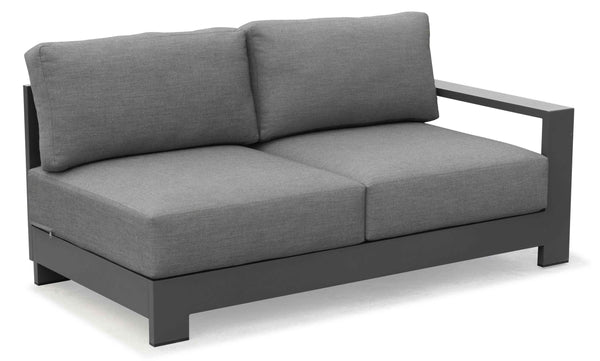 COUTURE Jardin Sky Left Hand Love Seat in Anthracite