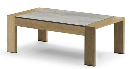 COUTURE Jardin Sky Coffee Table, Oak Top in Oak