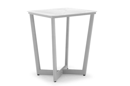COUTURE Jardin Club Square Counter Table in Light Grey