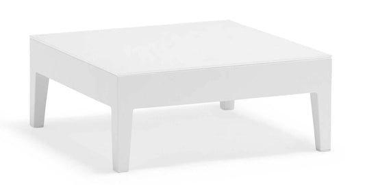 COUTURE Jardin Welcome Coffee Table, Ceramic Glass Top in White / Eden