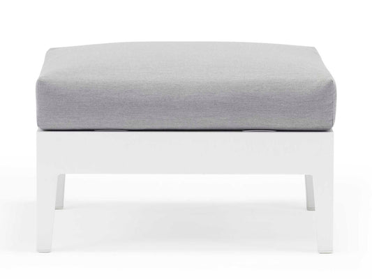 COUTURE Jardin Welcome Ottoman in White / Eden
