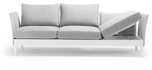COUTURE Jardin Welcome Sofa Lounger in White / Eden