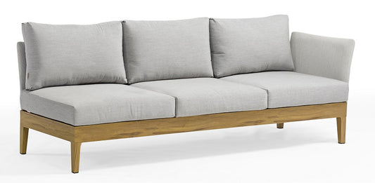 COUTURE Jardin Welcome Right Arm Facing Sofa in White / Eden