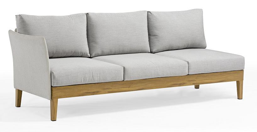 COUTURE Jardin Welcome Left Arm Facing Sofa in White / Eden