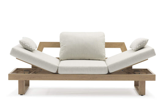 COUTURE Jardin Wings Multi-Function Sofa in Oak Wood Aluminum