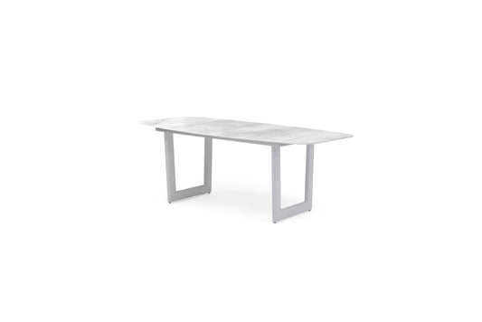 COUTURE Jardin Cuddle Rectangular Dining Table, Seats 6 in Light Grey