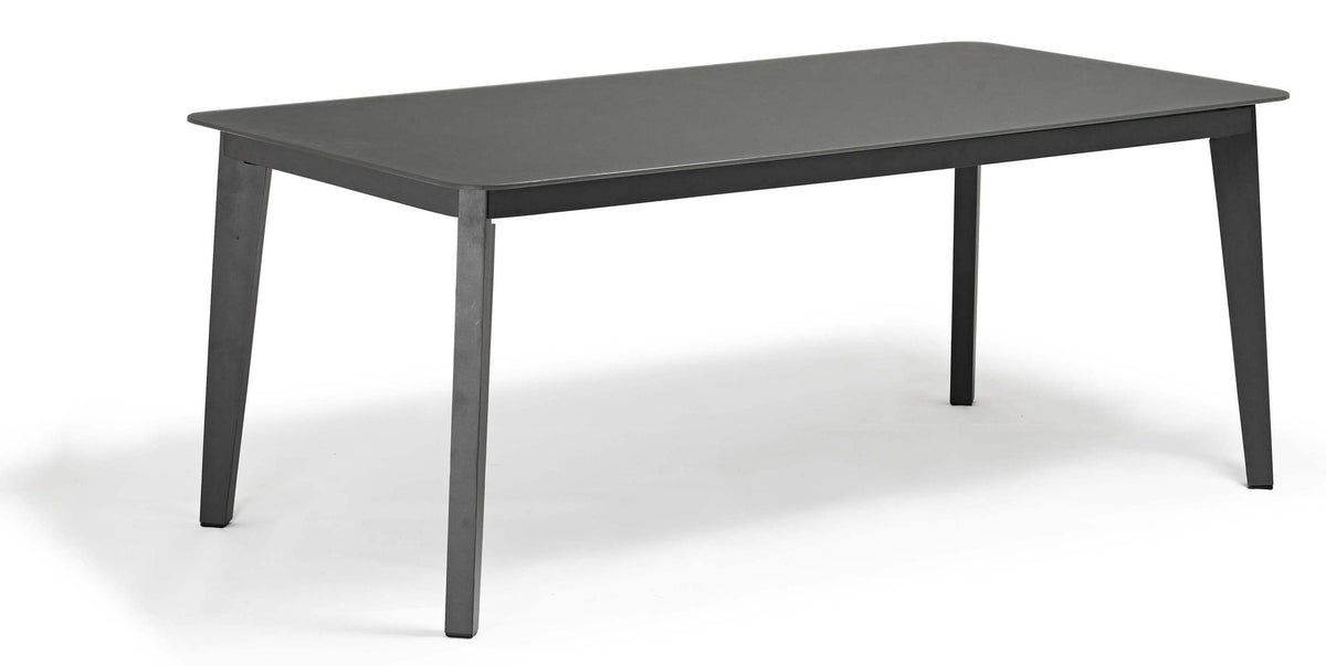 COUTURE Jardin Diva Rectangular Dining Table, Seats 8 in Anthracite