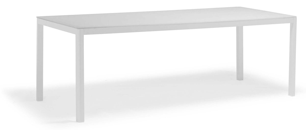 COUTURE Jardin Ella Rectangular Dining Table, Seats 8 in White