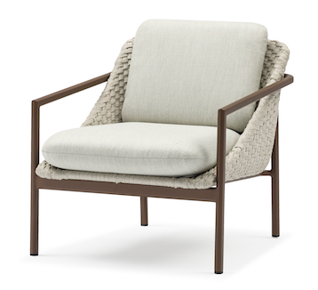 COUTURE Jardin Enjoy Armchair in Bronze Aluminum