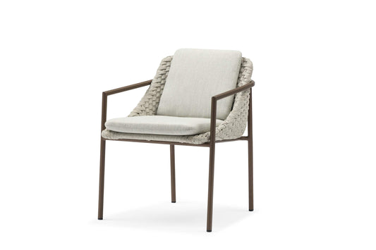 COUTURE Jardin Enjoy Dining Chair in Bronze Aluminum