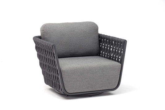 COUTURE Jardin Hug Swivel Chair in Anthracite