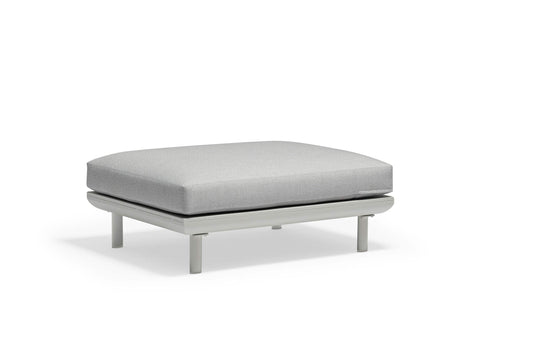 COUTURE Jardin Club Ottoman in Light Grey