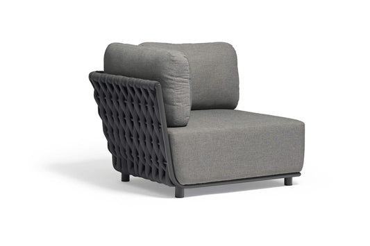 COUTURE Jardin Hug Right Hand Chair in Anthracite