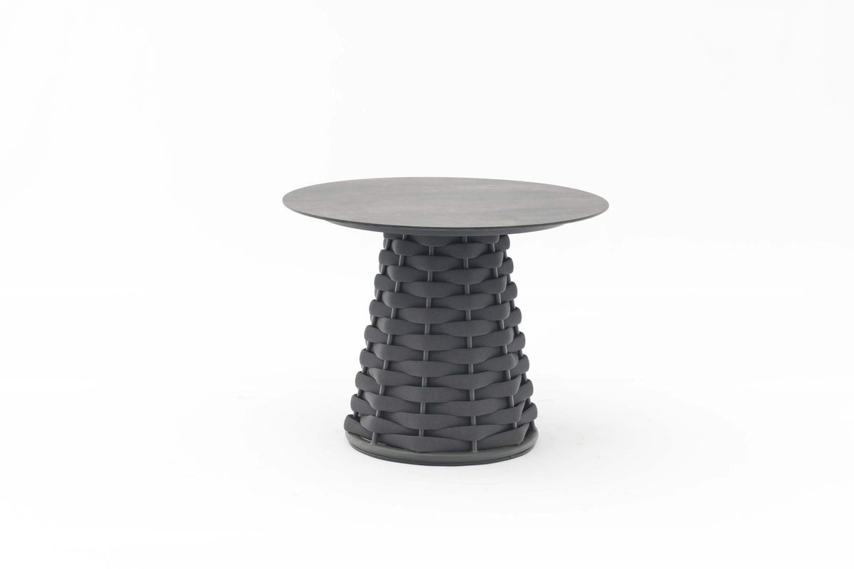 COUTURE Jardin Hug Round Lunch Table in Anthracite