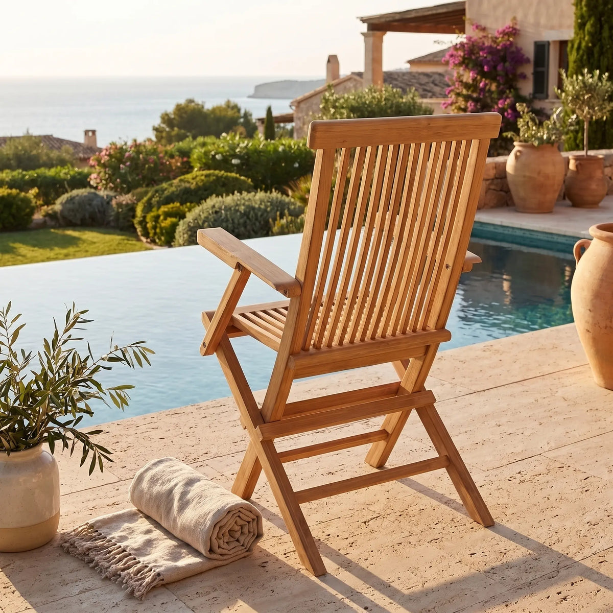 Anderson Teak Classic Folding Armchair (sell & price per 2 chairs only)