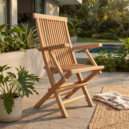 Anderson Teak Classic Folding Armchair (sell & price per 2 chairs only)