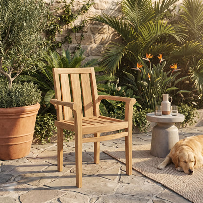 Anderson Teak Classic Stackable Armchair (Fully Built & 4 pcs in a box)
