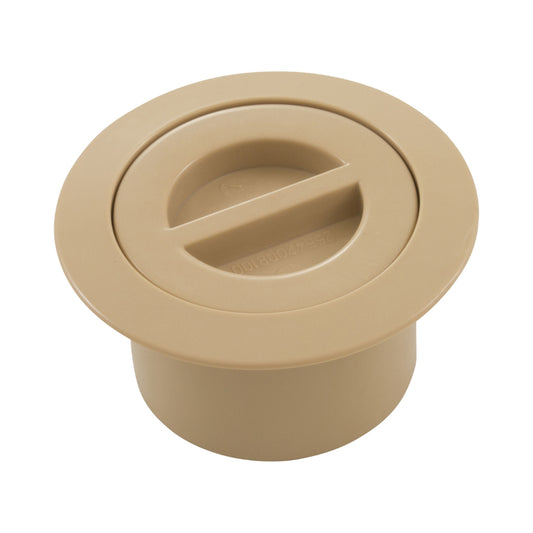 Custom Molded Products Volleyball Flange and Flush Cap, Tan, model 25571-019-000