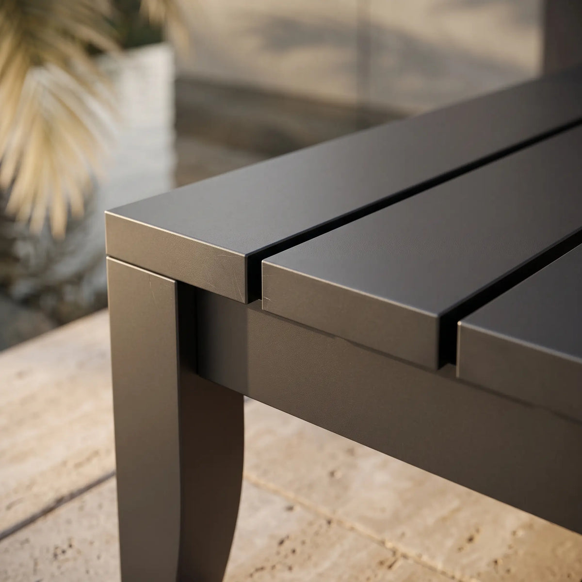 Anderson Teak Coronado Aluminum Rectangular Coffee Table