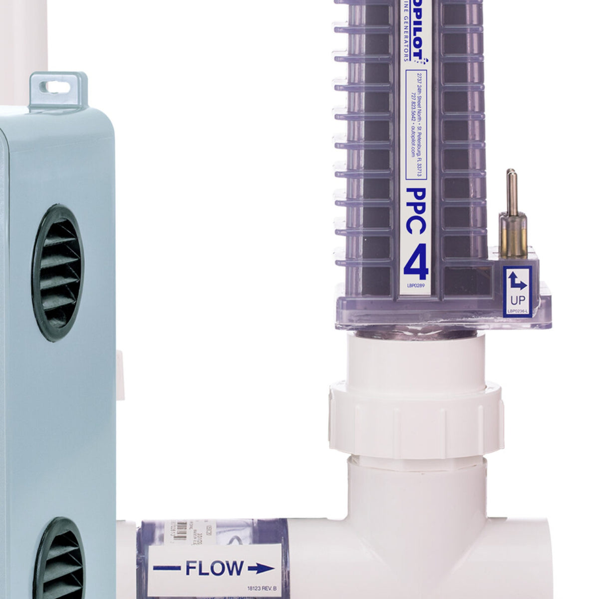 Pool Pilot Evolve CPB0008A salt cell and flow switch