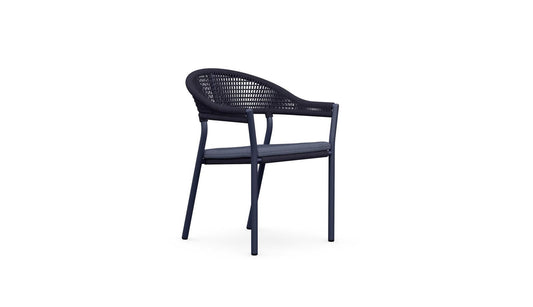 Crete Stackable Dining Chair, Set of 6, Carbon