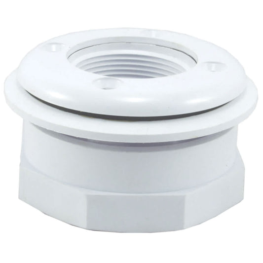 Custom Molded Products Vinyl I/O Fitting, 1-1/2 inch FIP x 1-1/2 inch Socket, White, model 25522-100-000