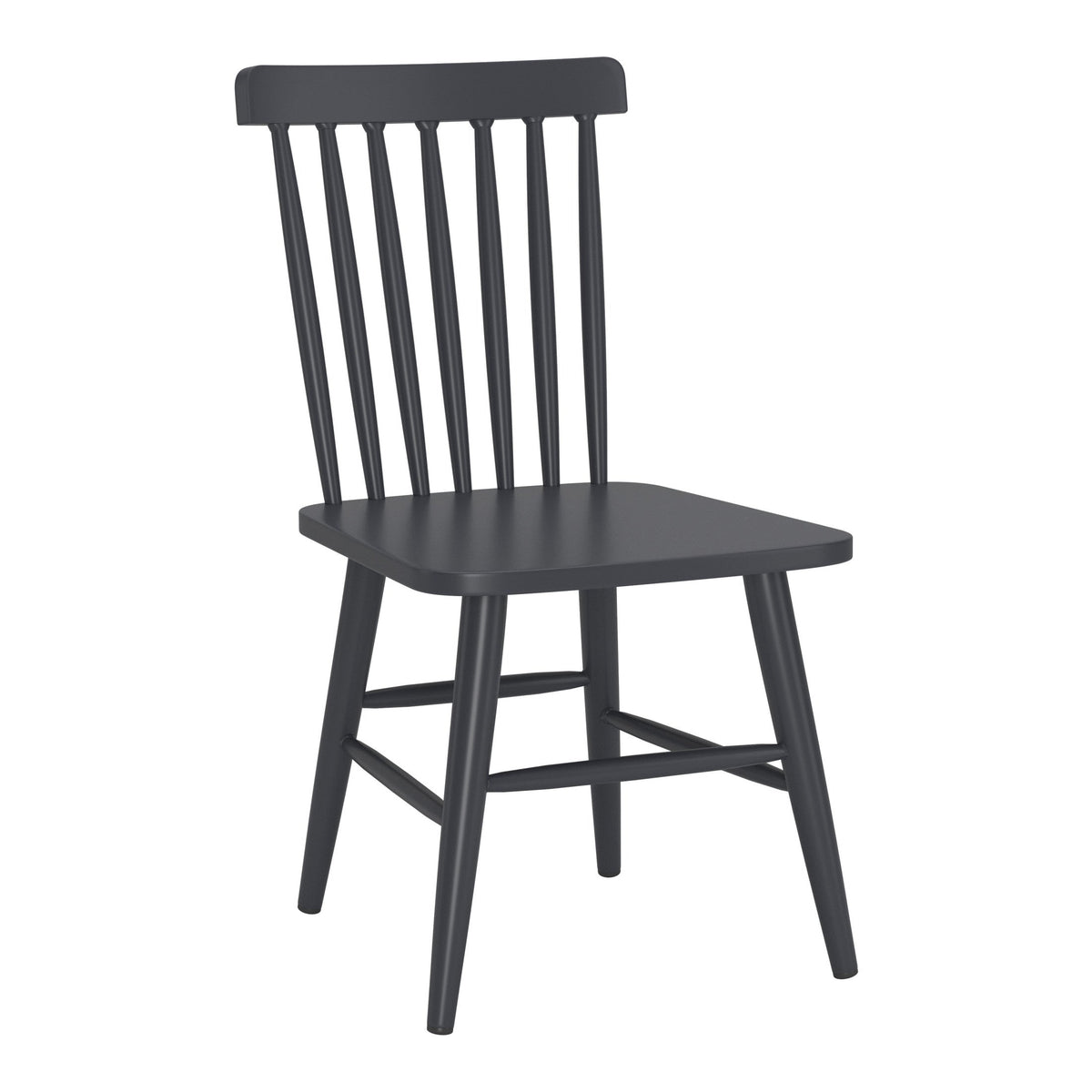 Zeilen Outdoor Patio Dining Chair, Set of 2, Black