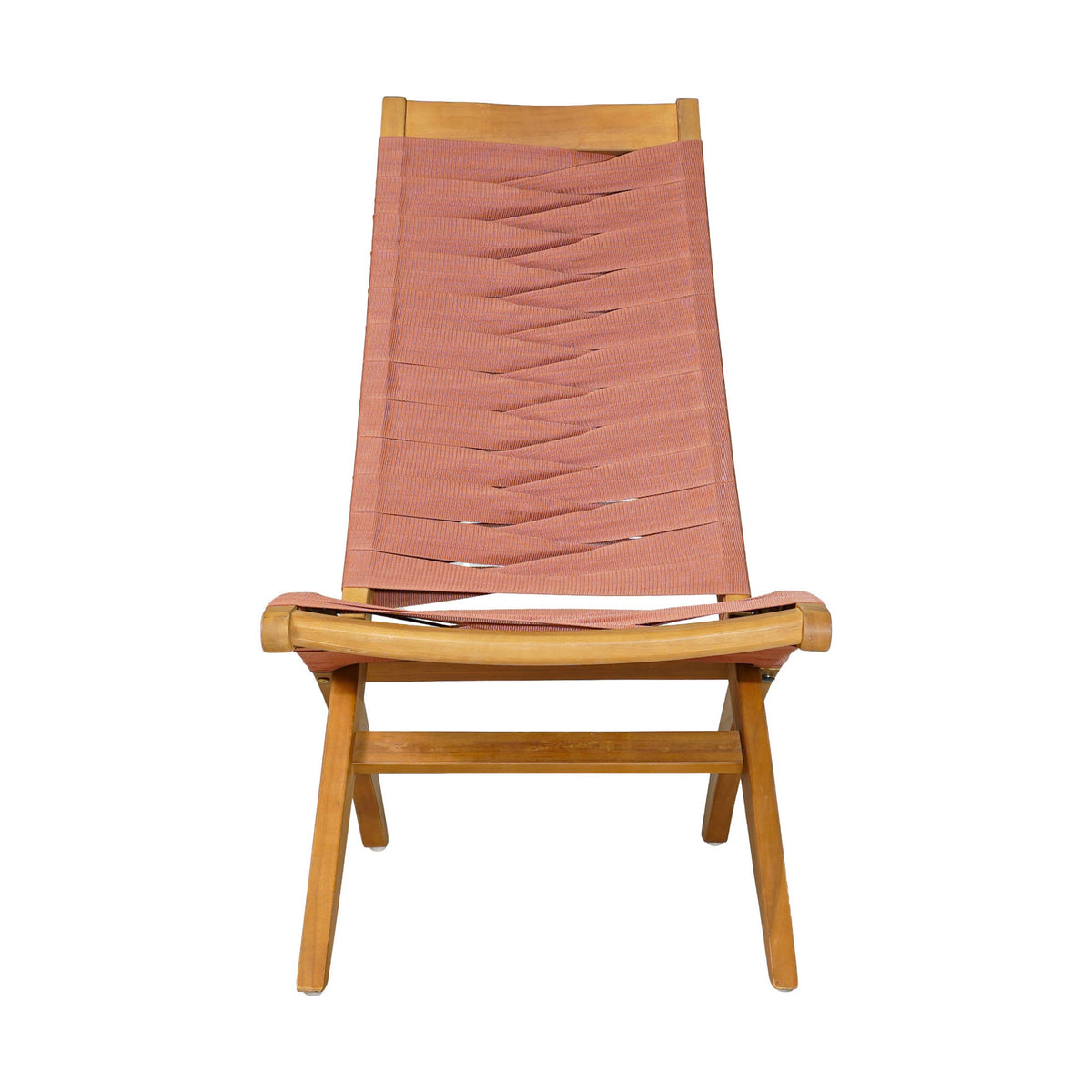 Rova Outdoor Patio Lounge Chair, Terracotta