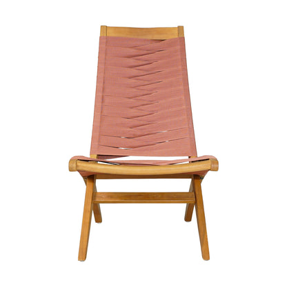 Rova Outdoor Patio Lounge Chair, Terracotta