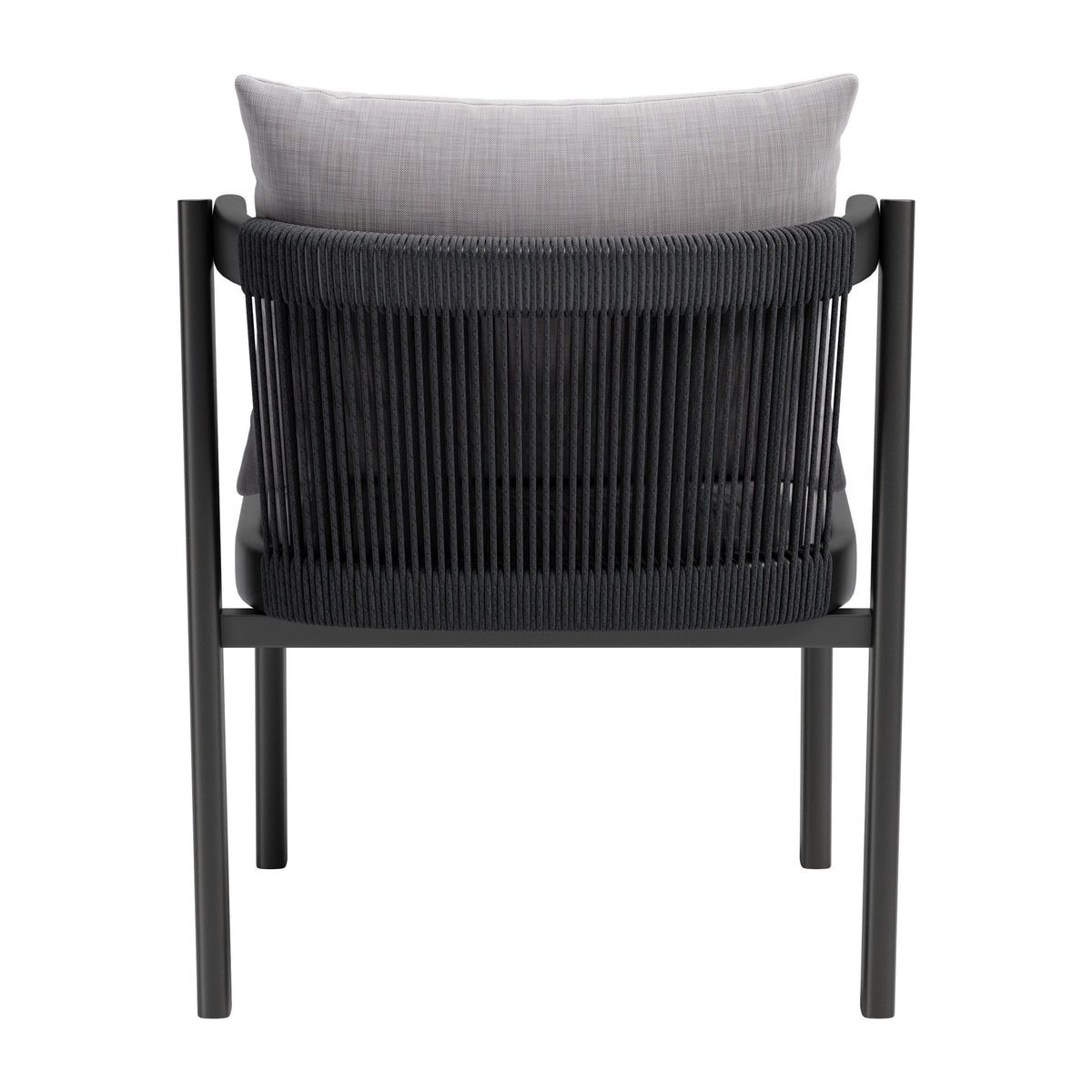 Horizon Outdoor Patio Dining Chair, Set of 2, Gray