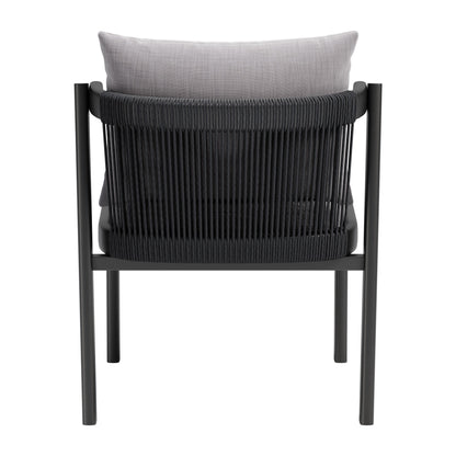 Horizon Outdoor Patio Dining Chair, Set of 2, Gray