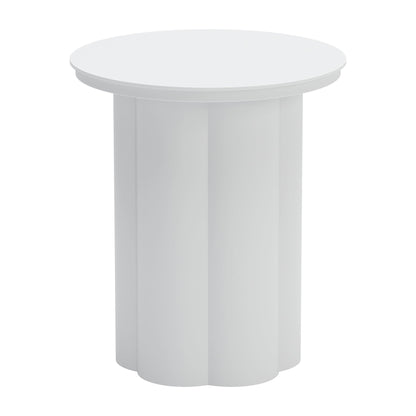 Kogur Outdoor Patio Side Table, White