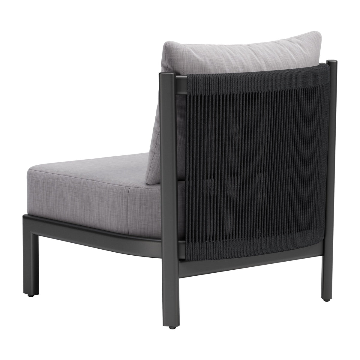 Horizon Outdoor Patio Accent Chair, Gray