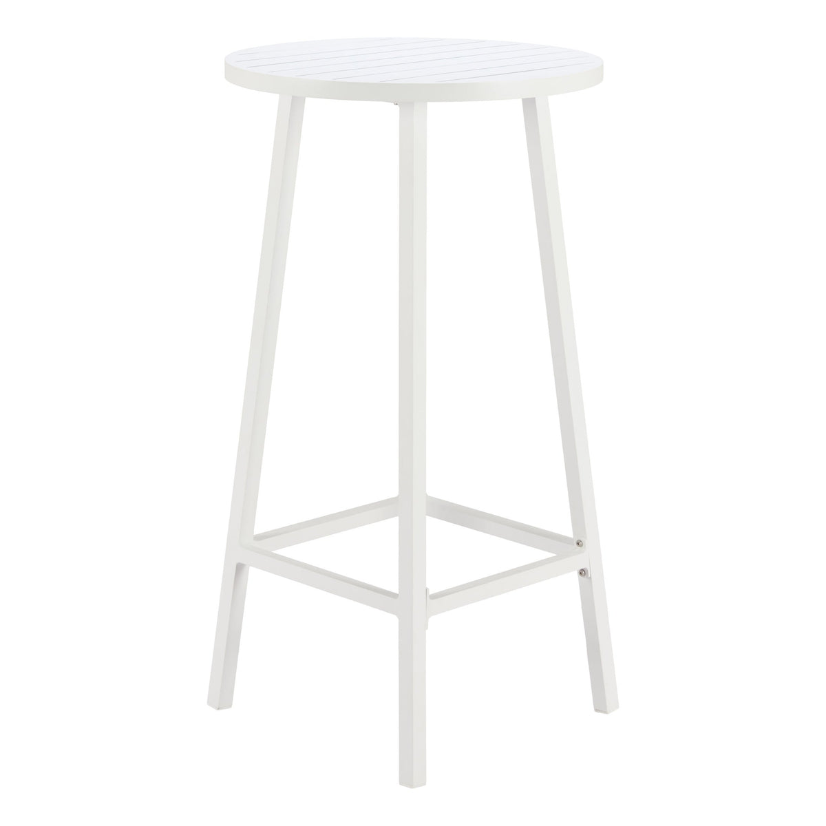 Ren Outdoor Patio Bar Table, White
