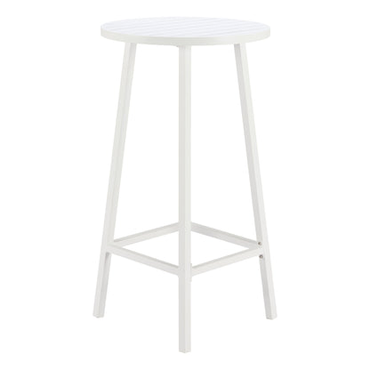Ren Outdoor Patio Bar Table, White