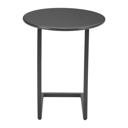 Noga Outdoor Patio End Table, Black