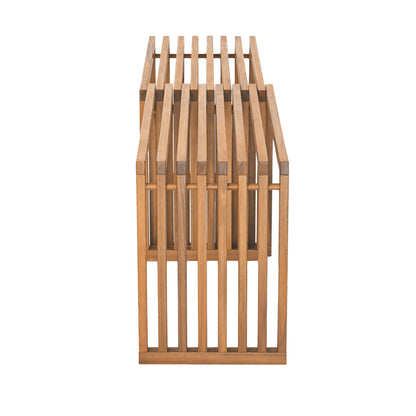 Riviera Outdoor Patio Extendable Bench, Set of 2, Natural