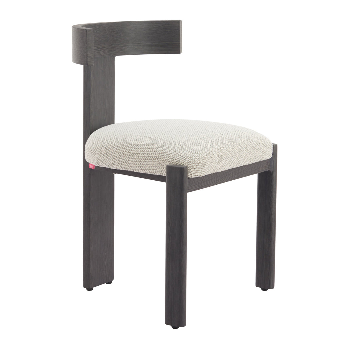 Tiana Outdoor Patio Dining Chair, Black & Beige