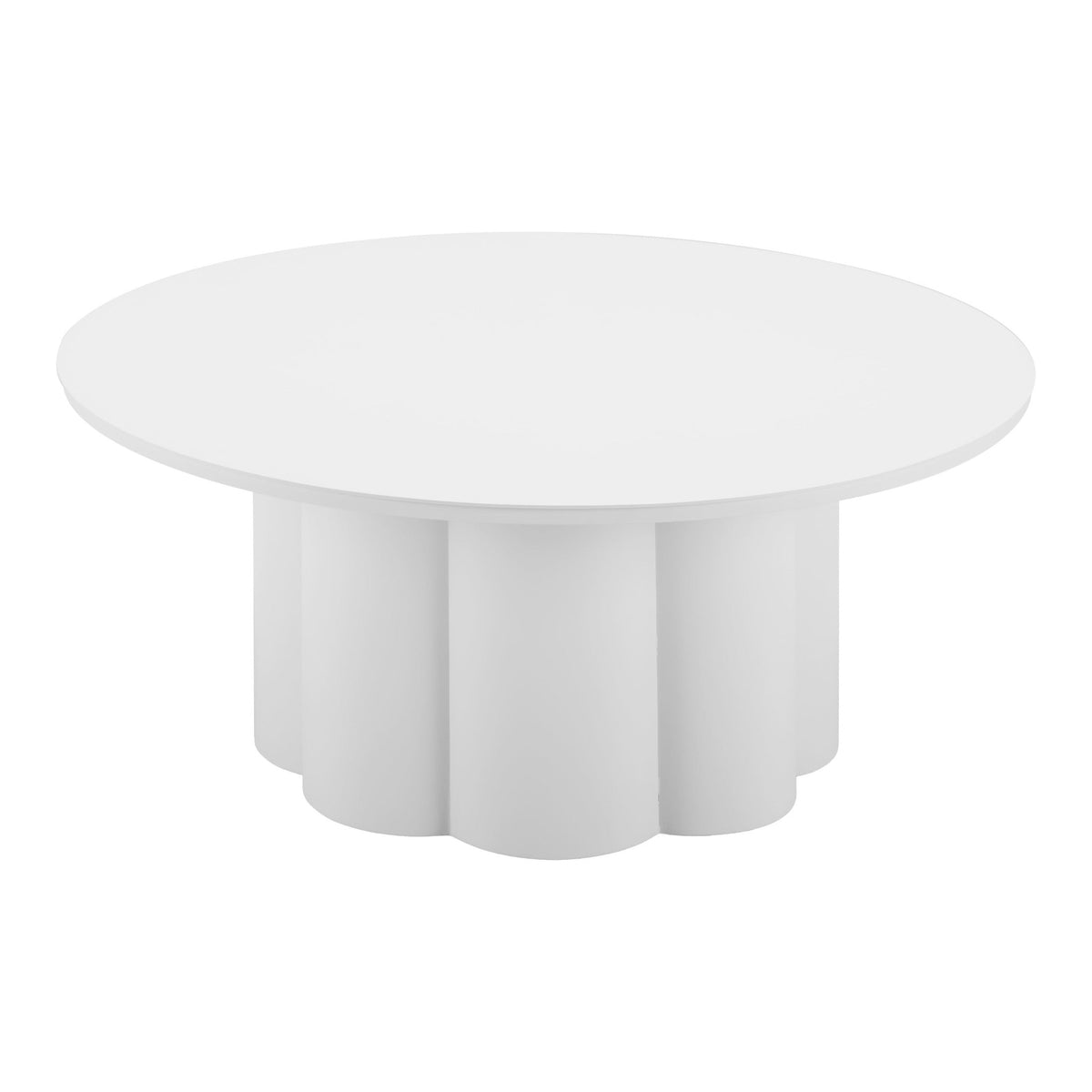 Palmier Outdoor Patio Coffee Table, White