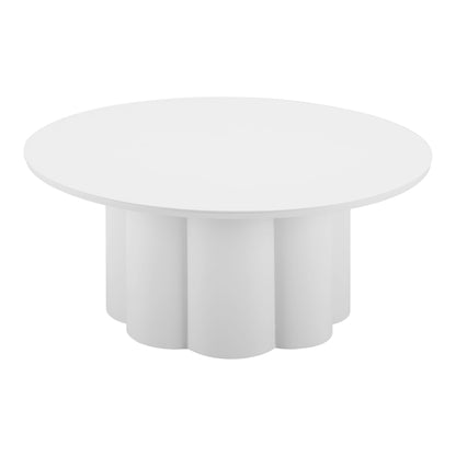 Palmier Outdoor Patio Coffee Table, White