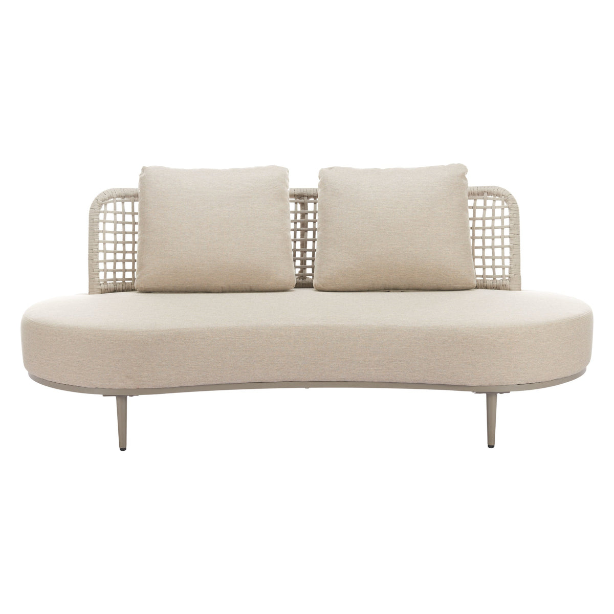 Ruhe Outdoor Patio Sofa, Beige