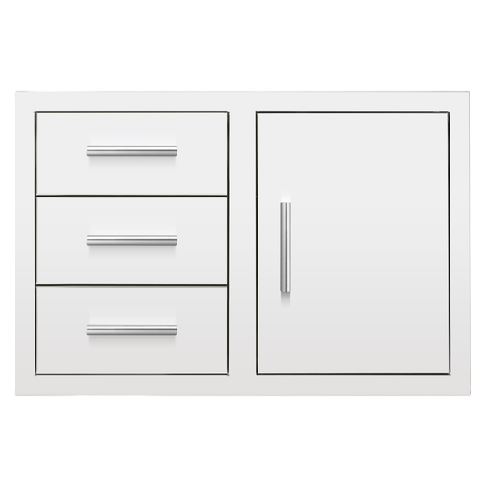 Summerset DC3-33 33-inch three-drawer and access door combo