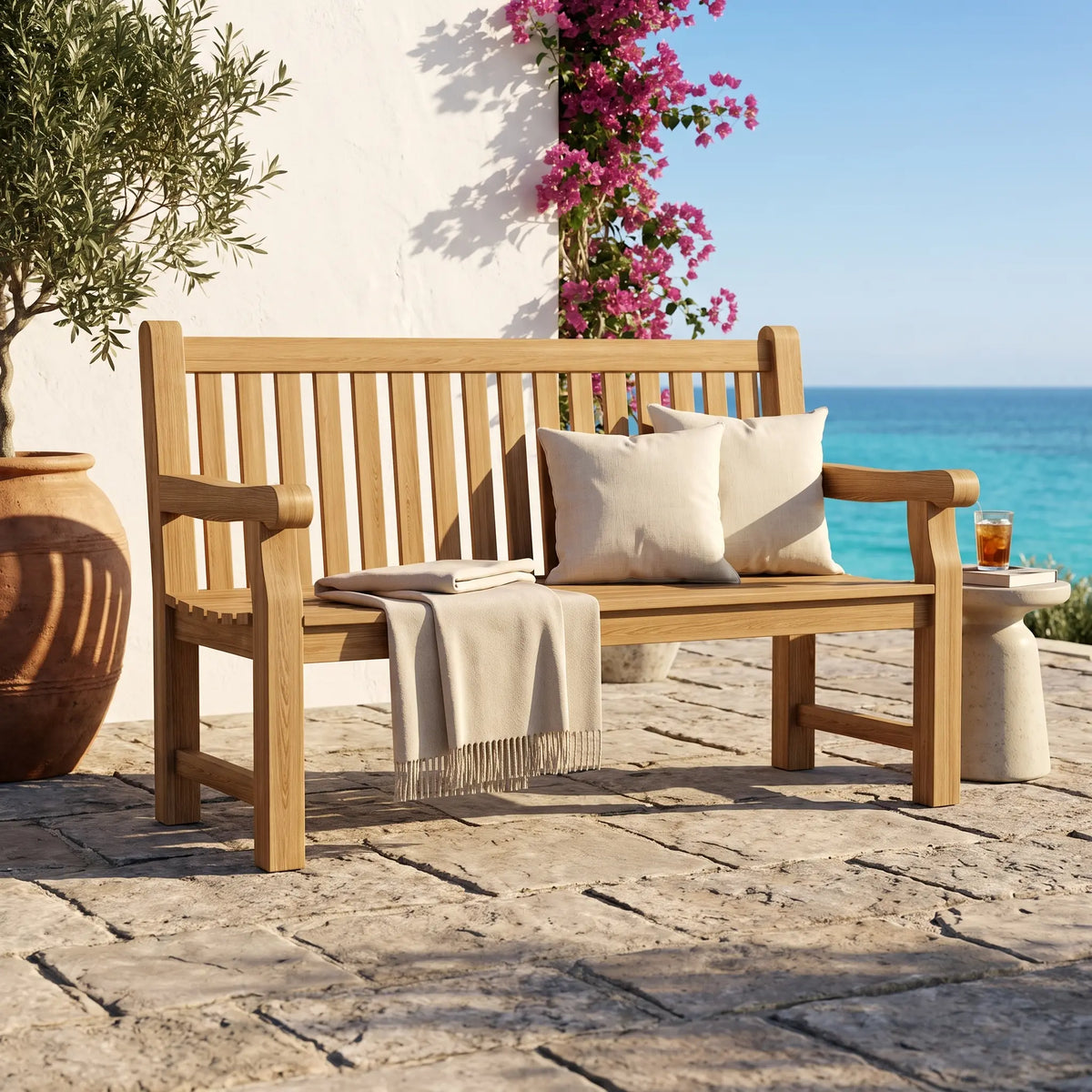 Anderson Teak Devonshire 3-Seater Extra Thick Bench