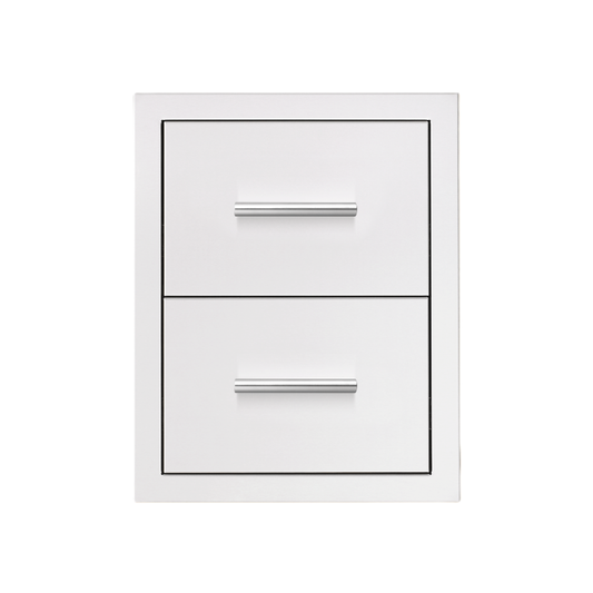 Summerset DR2-17M 17-inch double drawer with masonry frame