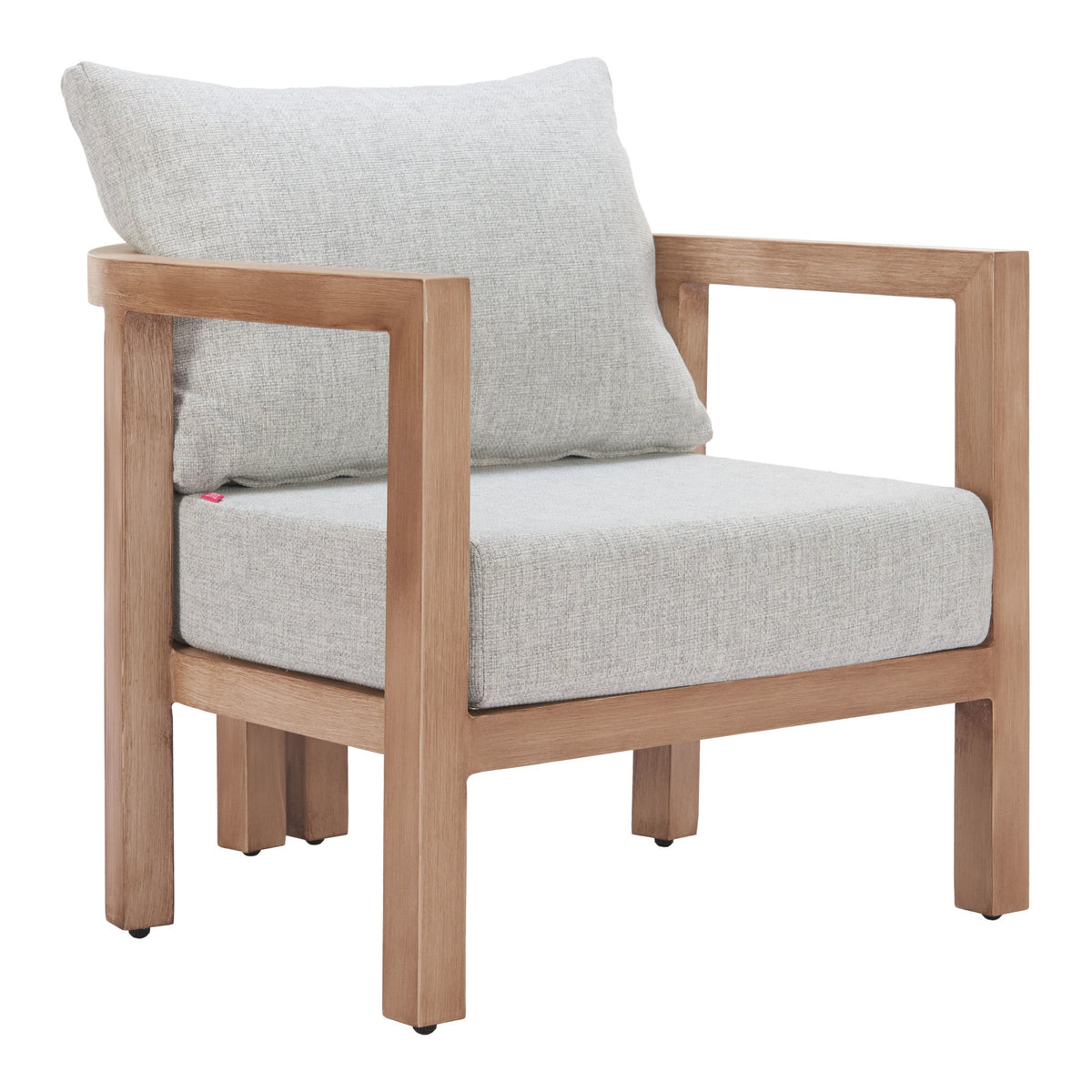 Leto Outdoor Patio Armchair, Gray