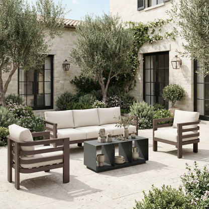 Kokos Outdoor Patio Coffee Table, Charcoal