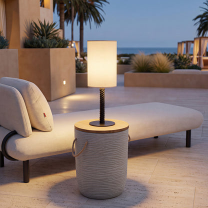 Aperto Outdoor Patio Chaise Lounge, Beige